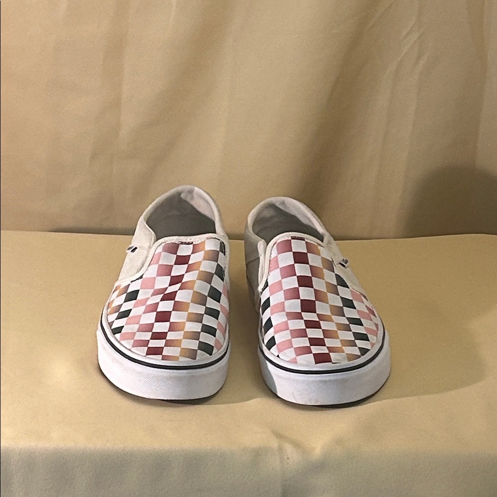 Vans Multicolor Checkered  women’s Slip-On Sneakers